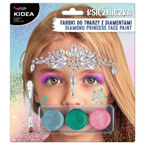 Farby do twarzy Kidea Zestaw Księzniczki z diamentem (FDTZKDKA) Farby do twarzy Kidea Zestaw Księzniczki z diamentem (FDTZKDKA)