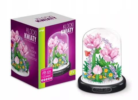 Klocki konstrukcyjne Artyk tulipany pod kloszem 624el (136962) Klocki konstrukcyjne Artyk tulipany pod kloszem 624el (136962)