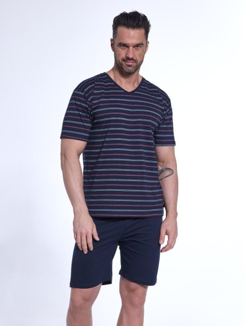 PIŻAMA MĘSKA VORIOUS 330/49 KR L czarny PIŻAMA MĘSKA VORIOUS 330/49 KR L czarny
