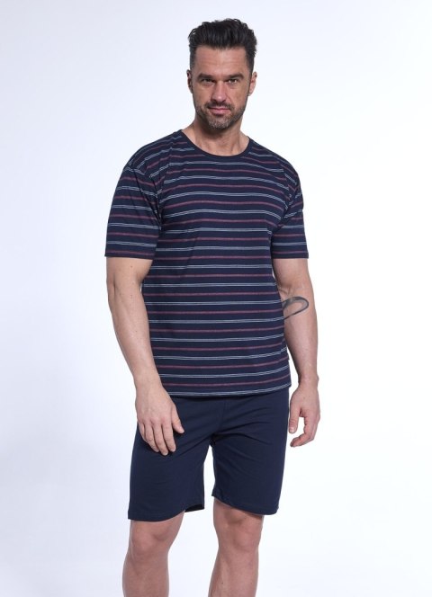 PIŻAMA MĘSKA VORIOUS 338/51 KR XL czarny PIŻAMA MĘSKA VORIOUS 338/51 KR XL czarny