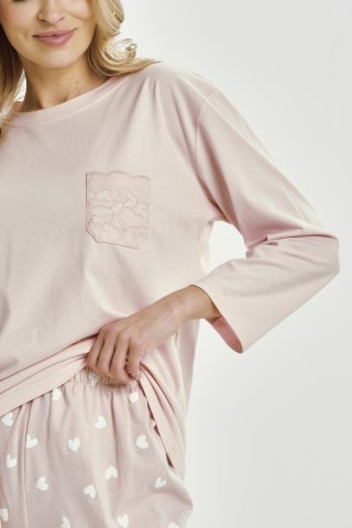PIŻAMA NORI 3442 DR XL beżowy/serca