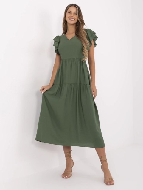 Sukienka MI-SK-A2489.21 khaki