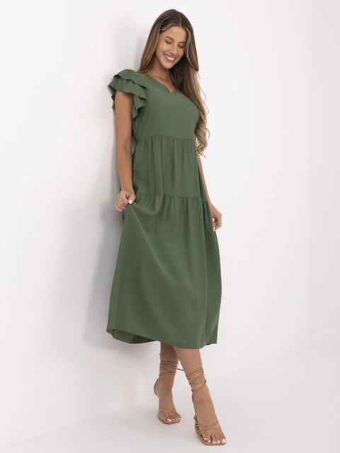 Sukienka MI-SK-A2489.21 khaki