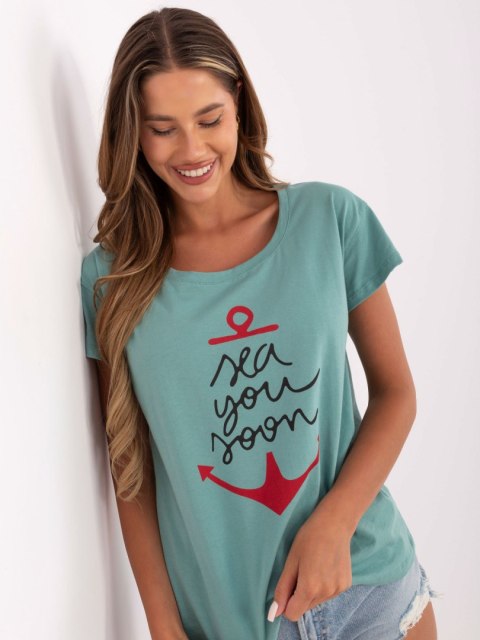 T-shirt FA-TS-7196.74P pistacjowy T-shirt FA-TS-7196.74P pistacjowy