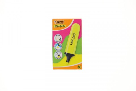 Zakreślacz Bic FLAT HIGHLIGHTER 12 szt 3086123742864 żółty (517962 neon żółty) Zakreślacz Bic FLAT HIGHLIGHTER 12 szt 3086123742864 żółty (517962 neon żółty)