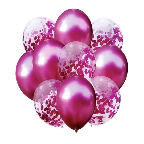 Balon gumowy Antella zestaw balonów 10 elementów bordo bordowy Balon gumowy Antella zestaw balonów 10 elementów bordo bordowy