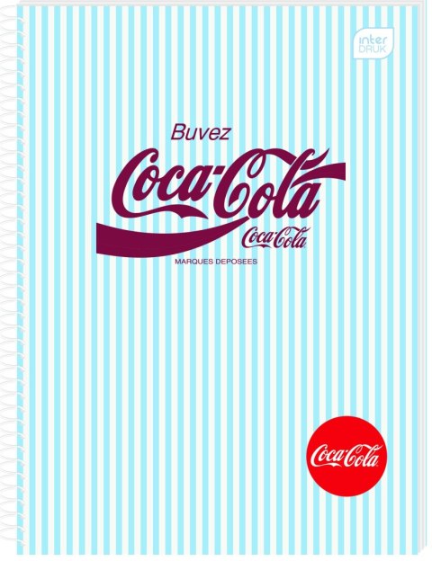 Kołozeszyt (kołobrulion) Interdruk COCA COLA SOFT TOUCH A5 100k. 70g krata Kołozeszyt (kołobrulion) Interdruk COCA COLA SOFT TOUCH A5 100k. 70g krata