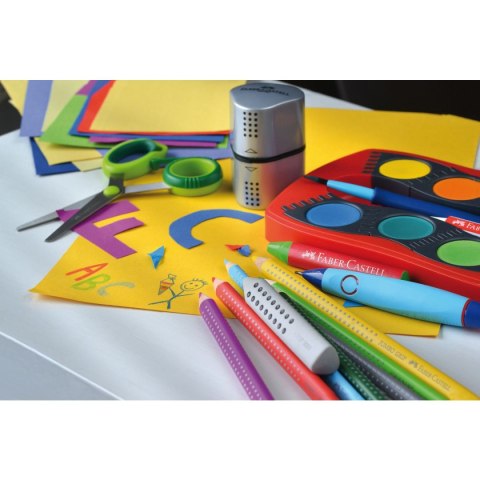 Temperówka Faber Castell Grip 2001 szary plastik (183800) Temperówka Faber Castell Grip 2001 szary plastik (183800)