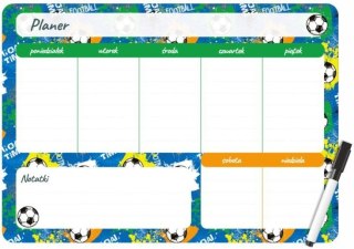 Podkład na biurko Biurfol FOOTBALL PLANER MAGNETYCZNY TYGODNIOWY mix PVC PCW [mm:] 350x250 (PM-02-34)