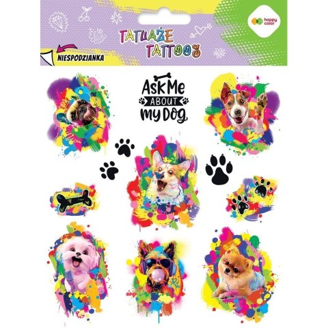 Tatuaż Happy Color zmywalny Funny dogs (HA 4261 1520-KA03) Tatuaż Happy Color zmywalny Funny dogs (HA 4261 1520-KA03)