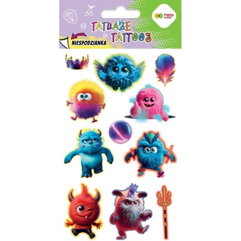 Tatuaż Happy Color zmywalny Monsters (HA 4261 1020-KP04) Tatuaż Happy Color zmywalny Monsters (HA 4261 1020-KP04)