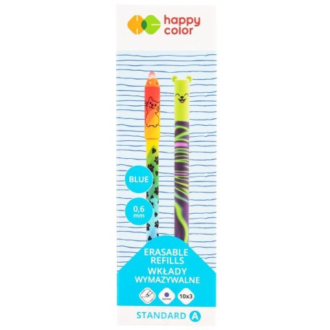 Wkład do długopisu wymazywalny Happy Color niebieski 0,6mm (HA 4129 20A6-3) Wkład do długopisu wymazywalny Happy Color niebieski 0,6mm (HA 4129 20A6-3)