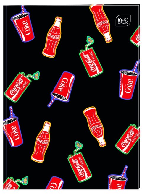 Zeszyt Interdruk COCA COLA MAT+UV A4 32k. 70g krata Zeszyt Interdruk COCA COLA MAT+UV A4 32k. 70g krata