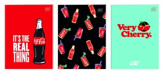 Zeszyt Interdruk COCA COLA MAT+UV A4 32k. 70g krata