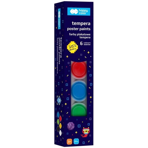Farby plakatowe Happy Color Pixi Planet kolor: mix 6 kolor. (HA 3310 0025-PP6) Farby plakatowe Happy Color Pixi Planet kolor: mix 6 kolor. (HA 3310 0025-PP6)