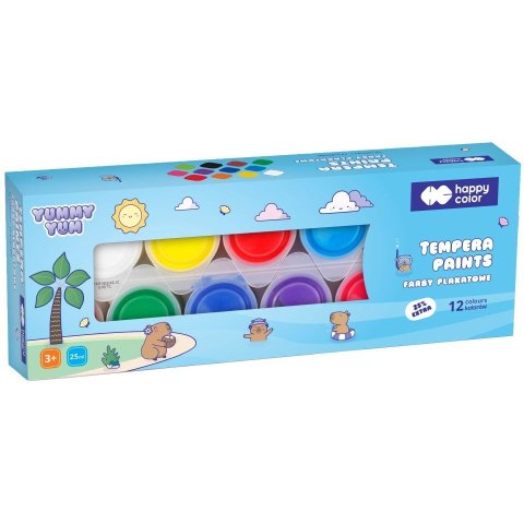 Farby plakatowe Happy Color Yummy Yum kolor: mix 12 kolor. (HA 3310 0025-YU12) Farby plakatowe Happy Color Yummy Yum kolor: mix 12 kolor. (HA 3310 0025-YU12)
