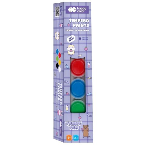 Farby plakatowe Happy Color Yummy Yum kolor: mix 6 kolor. (HA 3310 0025-YU6) Farby plakatowe Happy Color Yummy Yum kolor: mix 6 kolor. (HA 3310 0025-YU6)