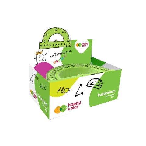 Kątomierz Happy Color 10cm (HA 2511 0180-KK) Kątomierz Happy Color 10cm (HA 2511 0180-KK)