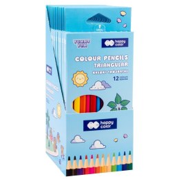 Kredki ołówkowe Happy Color 12 kol. (HA 2313 13YU K12)