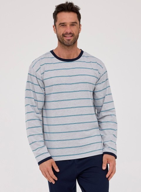 PIŻAMA MĘSKA VARIOUS 138/53 DR XL szary