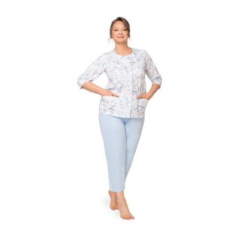 PIŻAMA DAMSKA MARIA II 201 3/4 R.3XL-4XL XXXXL kwiatki 27