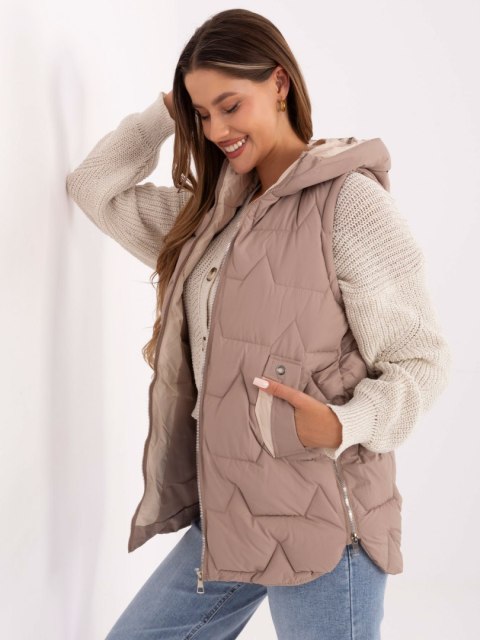 Kamizelka MBM-KZ-2516.96 ciemny bezowy 2XL Kamizelka MBM-KZ-2516.96 ciemny bezowy 2XL