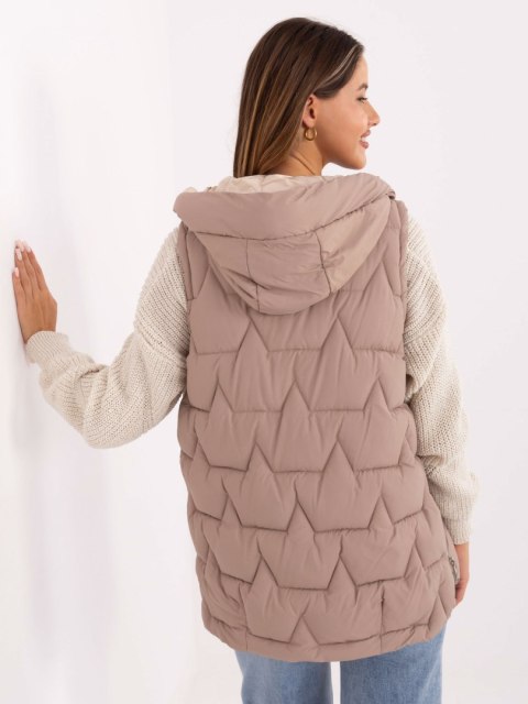 Kamizelka MBM-KZ-2516.96 ciemny bezowy XL Kamizelka MBM-KZ-2516.96 ciemny bezowy XL