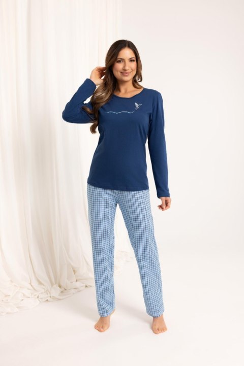 PIŻAMA DAMSKA 714 DR R.2XL XXL granatowy PIŻAMA DAMSKA 714 DR R.2XL XXL granatowy