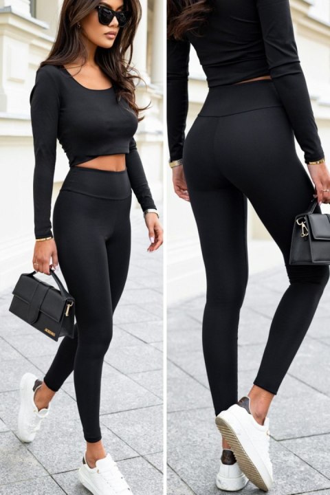 Czarne klasyczne legginsy Kelsi - Rozmiar 40 Czarne klasyczne legginsy Kelsi - Rozmiar 40