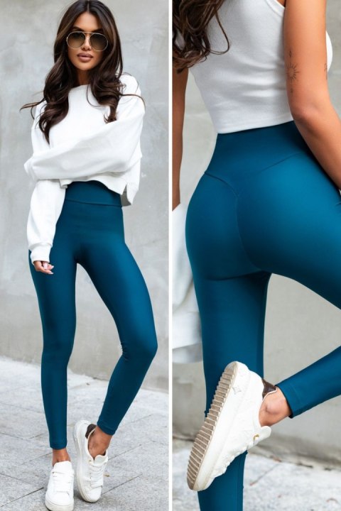 Morskie klasyczne legginsy push-up Naomar - Rozmiar 42 Morskie klasyczne legginsy push-up Naomar - Rozmiar 42