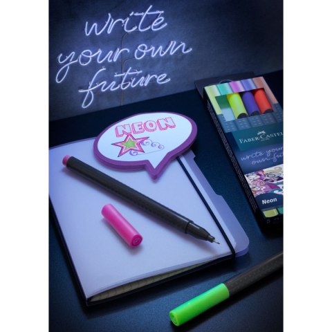 Cienkopis Faber Castell neonowy mix 0,4mm 5kol. (151603 FC) Cienkopis Faber Castell neonowy mix 0,4mm 5kol. (151603 FC)