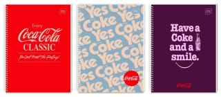 Kołozeszyt (kołobrulion) Interdruk COCA COLA HYBRID A4 100k. 70g krata