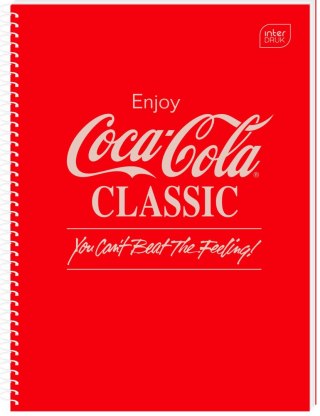 Kołozeszyt (kołobrulion) Interdruk COCA COLA HYBRID A4 100k. 70g krata