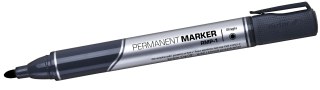 Marker permanentny Rystor czarny 2,0mm okrągła końcówka