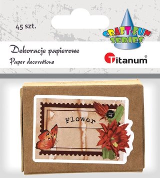 Ozdoba papierowa Titanum Craft-Fun Series etykiety w pudełku (24XQ0501-18)