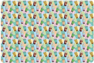 Podkład na biurko Biurfol BUBBLE TEA mix folia (PSN-A3-37)