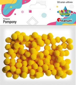 Pompony Titanum Craft-Fun Series żółty 120 szt (0126Y)