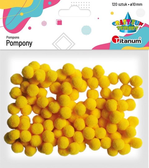 Pompony Titanum Craft-Fun Series żółty 120 szt (0126Y) Pompony Titanum Craft-Fun Series żółty 120 szt (0126Y)