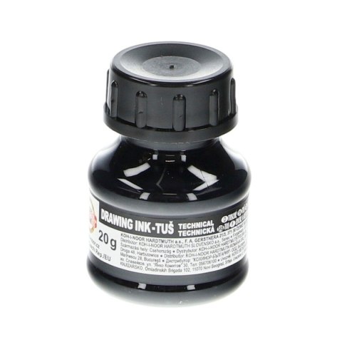 Tusz kreślarski Koh-I-Noor kolor: czarny 20ml (141722) Tusz kreślarski Koh-I-Noor kolor: czarny 20ml (141722)