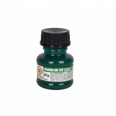 Tusz kreślarski Koh-I-Noor kolor: zielony 20ml Tusz kreślarski Koh-I-Noor kolor: zielony 20ml
