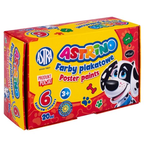 Farby plakatowe Astra ASTRINO kolor: miedziany 20ml 6 kolor. (301221001) Farby plakatowe Astra ASTRINO kolor: miedziany 20ml 6 kolor. (301221001)