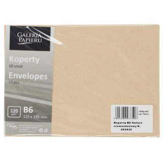 Koperta Galeria Papieru b6 nature ciemnobeżowy k B6 beżowa [mm:] 125x176 (280820) 10 sztuk
