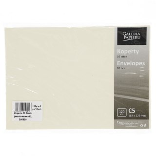 Koperta Galeria Papieru gładka kremowa C5 kremowa 10 sztuk
