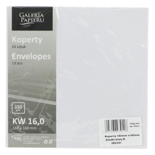 Koperta Galeria Papieru gładki biała [mm:] 160x160 (280391) 10 sztuk