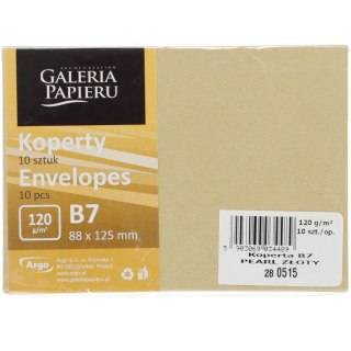 Koperta Galeria Papieru pearl złoty p B7 złota (280515) 10 sztuk