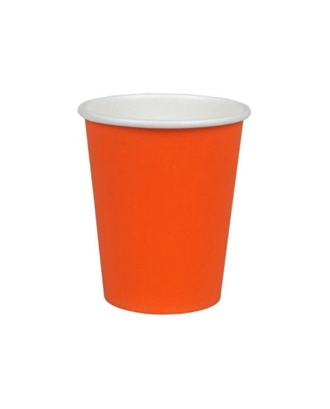 Kubek jednorazowy (nd) pomarańczowy papierowy papier 250ml (132664) Kubek jednorazowy (nd) pomarańczowy papierowy papier 250ml (132664)