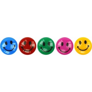 Magnes Titanum smiley okrągły mix śr. 29mm (T-025051) 10 sztuk