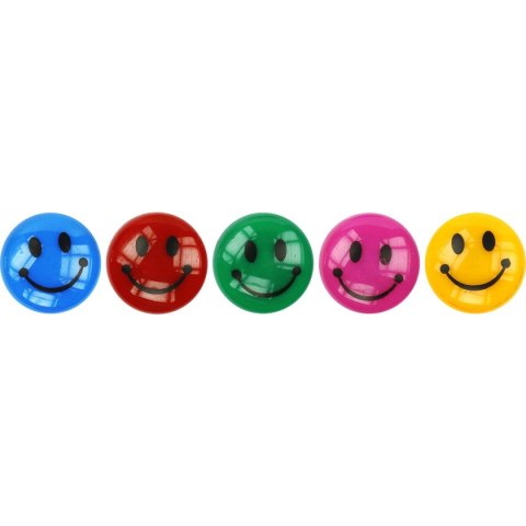 Magnes Titanum smiley okrągły mix śr. 29mm (T-025051) 10 sztuk Magnes Titanum smiley okrągły mix śr. 29mm (T-025051) 10 sztuk