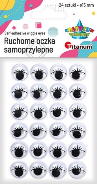 Oczka Titanum Craft-Fun Series 15mm 24 szt (JHYJB-001)