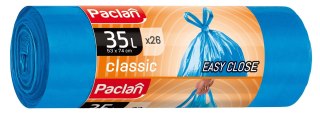 Worki na śmieci Paclan kolor: niebieski 35L 26 szt (137300)